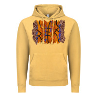 Vintage Mustard basketball brushstroke Vintage Hoodie - Zillion Design Studio