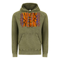 Vintage Olive basketball brushstroke Vintage Hoodie - Zillion Design Studio