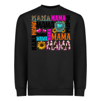 Black mama gemstone sunflower Heavyweight Sweatshirt - texasbilliewilder