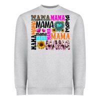 Heather Grey mama gemstone sunflower Heavyweight Sweatshirt - texasbilliewilder