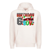 Pale Pink birthday boy 6 Premium Hoodie - BundleAndBundleShop