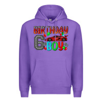 Purple birthday boy 6 Premium Hoodie - BundleAndBundleShop