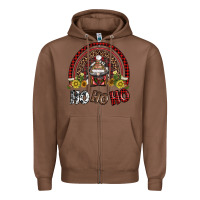 Chestnut rainbow and hohoho with gnome Zipper Hoodie - AdoDesignShop