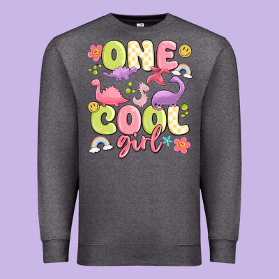 One Cool Girl Premium Sweatshirt Designed By Maliassmallbusiness