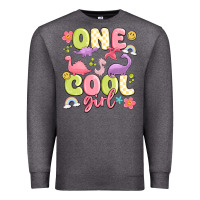 Charcoal Heather one cool girl Premium Sweatshirt - MaliasSmallBusiness