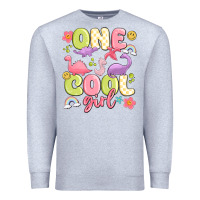 Heather Grey one cool girl Premium Sweatshirt - MaliasSmallBusiness