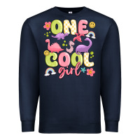 Navy one cool girl Premium Sweatshirt - MaliasSmallBusiness