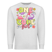 Oatmeal Heather one cool girl Premium Sweatshirt - MaliasSmallBusiness