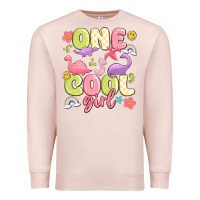 Pale Pink one cool girl Premium Sweatshirt - MaliasSmallBusiness