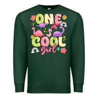 Sports Green one cool girl Premium Sweatshirt - MaliasSmallBusiness