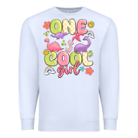 White one cool girl Premium Sweatshirt - MaliasSmallBusiness