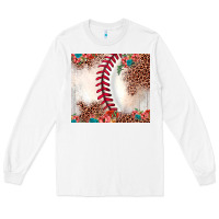 White baseball leopard Long Sleeve Tee - JahusDesignShop