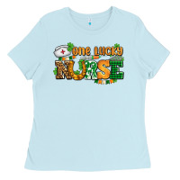 Baby Blue one lucky nurse Ladies Tee - AdoDesignShop