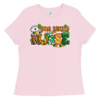 Bubblegum Pink one lucky nurse Ladies Tee - AdoDesignShop