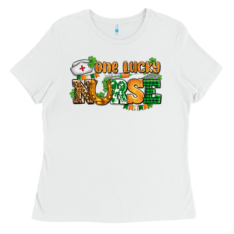 One Lucky Nurse Ladies Tee by AdoDesignShop | Teevron