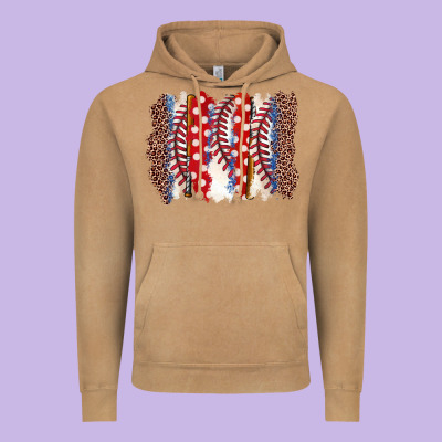 Baseball Brushstroke Vintage Hoodie Designed By Zillion Design Studio