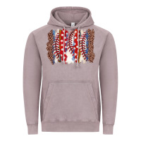 Vintage Zinc baseball brushstroke Vintage Hoodie - Zillion Design Studio