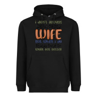 Black i don t always listen to my wife but when i do things tend to work out Heavyweight Hoodie - MaliasSmallBusiness