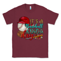 Burgundy it's a baseball kinda day Classic Tee - BundleAndBundleShop