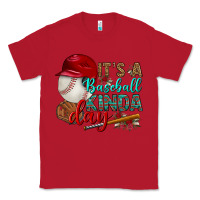 Red it's a baseball kinda day Classic Tee - BundleAndBundleShop