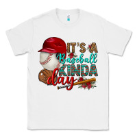 White it's a baseball kinda day Classic Tee - BundleAndBundleShop