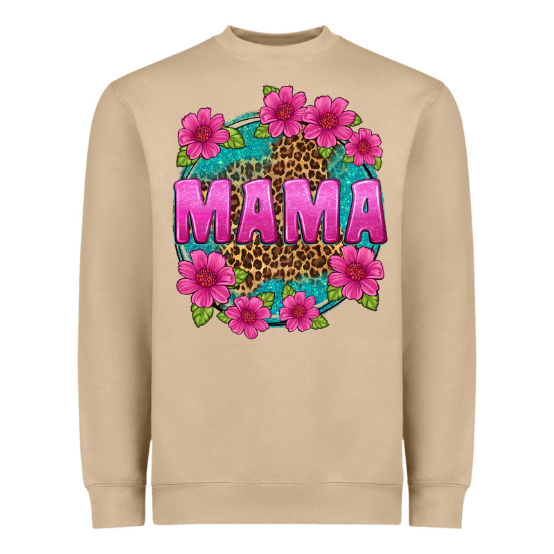 Mama Leopard Background Heavyweight Sweatshirt by texasbilliewilder | Teevron