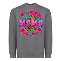 Storm mama leopard background Heavyweight Sweatshirt - texasbilliewilder