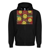 Black western softball Zipper Hoodie - AdoDesignShop