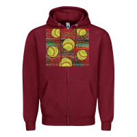 Burgundy western softball Zipper Hoodie - AdoDesignShop