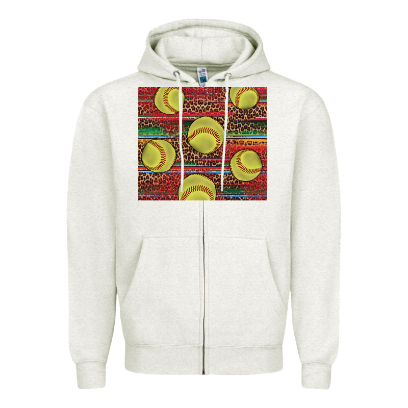 Western Softball Zipper Hoodie by AdoDesignShop | Teevron