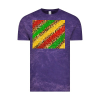 Cloud Purple African colors leopard Vintage Tee - Zillion Design Studio