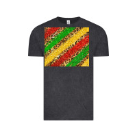 Vintage Black African colors leopard Vintage Tee - Zillion Design Studio