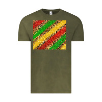 Vintage Olive African colors leopard Vintage Tee - Zillion Design Studio