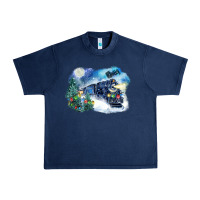 Navy polar express winter Urban Heavy Tee - FaDigitalArtStudio