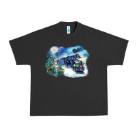 Pigment Black polar express winter Urban Heavy Tee - FaDigitalArtStudio