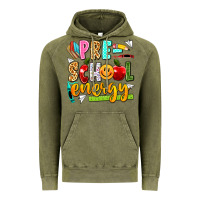 Vintage Olive pre school energy Vintage Hoodie - texasbilliewilder