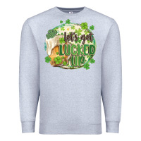 Heather Grey let's get lucked up Premium Sweatshirt - MaliasSmallBusiness