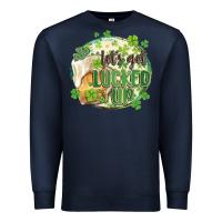 Navy let's get lucked up Premium Sweatshirt - MaliasSmallBusiness