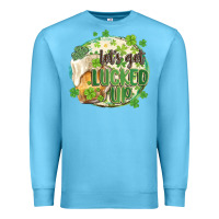 Ocean Blue let's get lucked up Premium Sweatshirt - MaliasSmallBusiness