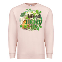 Pale Pink let's get lucked up Premium Sweatshirt - MaliasSmallBusiness