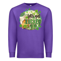 Purple let's get lucked up Premium Sweatshirt - MaliasSmallBusiness