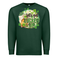 Sports Green let's get lucked up Premium Sweatshirt - MaliasSmallBusiness