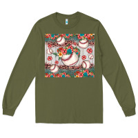Army Green baseball leopard Long Sleeve Tee - JahusDesignShop