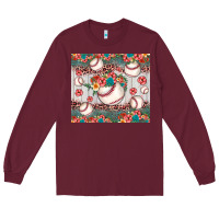 Burgundy baseball leopard Long Sleeve Tee - JahusDesignShop
