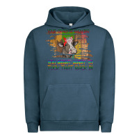 Pigment Midnight Navy Your Crazy Is Showing Urban Hoodie - Bettercallsaul