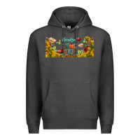 Charcoal Heather thankful teacher fall libbey glass Premium Hoodie - BundleAndBundleShop