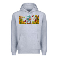 Heather Grey thankful teacher fall libbey glass Premium Hoodie - BundleAndBundleShop