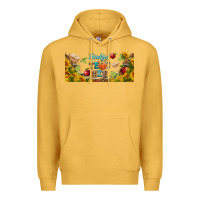Mustard thankful teacher fall libbey glass Premium Hoodie - BundleAndBundleShop
