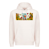 Pale Pink thankful teacher fall libbey glass Premium Hoodie - BundleAndBundleShop