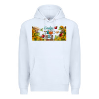 White thankful teacher fall libbey glass Premium Hoodie - BundleAndBundleShop